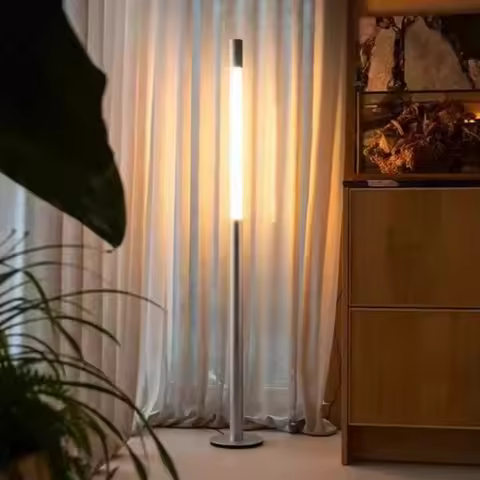 Adjustable Led Floor Lamp Chrome Black For Living Room Bedroom Sofa Side Corner Entryway Exhibition 