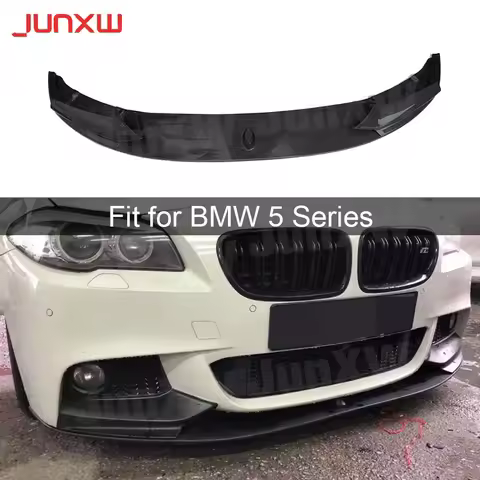 Real Carbon Fiber Front Bumper Lip Spoiler Chin Splitters Shovel for BMW 5 Series F10 520i 528i 530i
