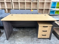 [𝐅𝐑𝐄𝐄 𝐒𝐇𝐈𝐏𝐏𝐈𝐍𝐆] 4FT / 5FT / 6FT OFFICE TABLE WITH MOBILE PEDESTAL 3D