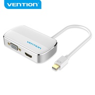 Vention Mini DP to HDMI VGA Converter 2 in 1 Thunderbolt  Mini DP to HDMI VGA Cable Adapter 4K 1080P