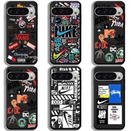 Casing Google PIXEL 9 G2YBB GUR25 G1B60 Trendy Creativity Brand Phone Case Straight Edge Shockproof 