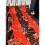 Bulls 23 Full Garter Bedsheet 3in1 Canadian Cotton