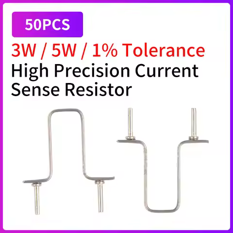 50PCS 3W 5W 1% Constantan Wire Resistor Sampling Resistance Shunt Resistors Kang Copper Wire Precisi