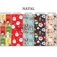 Christmas Gift Wrapping Paper/Merry Christmas Gift Wrapping Paper Motif/Gift Wrapping