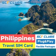 SCT Philippine SIM Card High-Speed Internet 1-30days Daily 500MB-10GB  Data Unlimited Philippine Tra