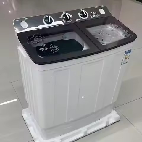 J 15kg Twin Tub Laundry Machine Top Load Semi Automatic Double Drum Washer Efficient Household Washi
