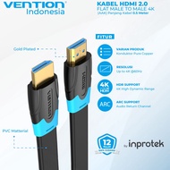Vention HDMI Cable 2 Flat Male to Male 4K for TV Projector