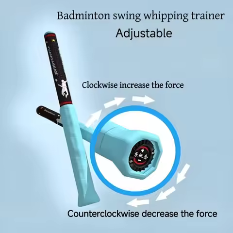 Simulated Badminton Racket Swing Whipping Power Trainer Adjustable Weight from N25N28N33N38N45N52 Pr
