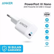 charger anker powerport iii nano 20w pd iron man original A2633 promo