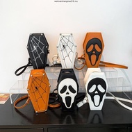 Unique Ghost Coffin Bag Gothic Style Skull Messenger Bag