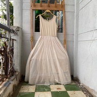 2hand mesh dress, waist 56 to 78cm, length 111cm, code 291