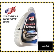 VGT SAE40 SD/CF Engine Oil Premium Motor Oil with USA Formula for Diesel and Gasoline Engines Minyak Hitam 800ml