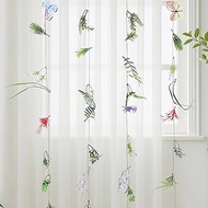 4 Pcs Flower Garlands, 9.8 ft Hanging Artificial Wildflower Vines with Rope, Faux Flower Vines with 