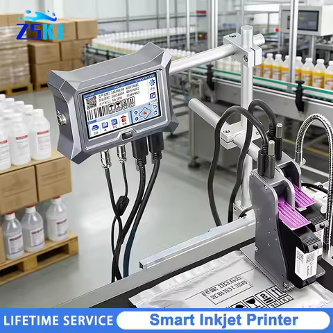 Automatic assembly line inkjet printer Laser marking production date graphic 2D barcode size charact