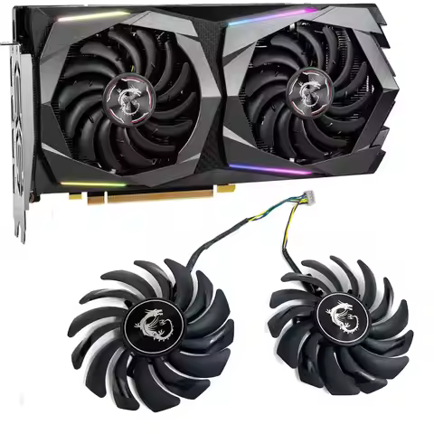NEW PLD09210S12HH GTX 1660 GPU FAN，For MSI GTX 1660、1660TI、1660 SUPER GAMING、GTX 1650 SUPER、1650 GAM