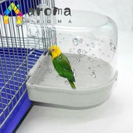 AROMA Bak Mandi Burung Kotak Plastik Nyaman Perlengkapan Burung