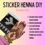 STICKER HENNA VIRAL DIY CANTIK DESIGN BARU STICKER INAI PENGANTIN MURAH