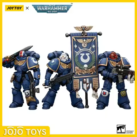 Action Figures 1/18 JOYTOY Warhammer 40k Ultramarines Heroes of The Chapter 3pcs Brothers Anime Mili
