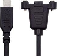 xiwai USB 2.0 Extension Cable 1FT, Mini USB 5 Pin Connector to USB-C Male Charger 480Mbps Data Cords