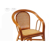 Small Rattan Chair Real Rattan Small Armchair Rattan Chair Recliner Chair Children Chair Household Leisure Rattan Chair Three-Piece Set Special Offer/Natural Rattan Chair Momon