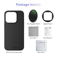 TELESIN Phone CPL VND Filter For iphone 15 pro 15 pro max with Phone  Protective Case Lens Filter Fo