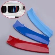 3 Pcs/Set M-Color Bonnet Hood Kidney Grille Strips Clip Insert Trim fit for BMW X1 E84 2010-2015
