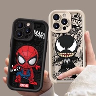 Cartoon Marvel SpiderMan Venom Deadpool Phone Case For OPPO A77 A57 2022 5G A1K Realme C11 C2 C12 C1