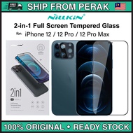 Nillkin 2 In 1 Full Screen for iPhone 12 / 12 Pro / 12 Pro Max Tempered Glass Full Cover Free Camera