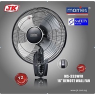 MORRIES 16 INCH WALL FAN WITH REMOTE MS-333WFR