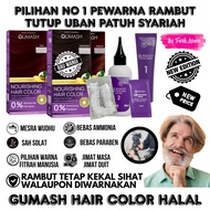 Pewarna Rambut Sah Solat Halal GUMASH Hair Color Patuh Syariah Tutup Uban Bebas Ammonia Paraben