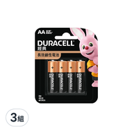 Duracell 金頂 經典鹼性電池3號  4個  3組