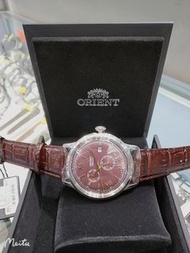 ORIENT WATCH BAMBINO Day/Date RA-AK0705R10B（酒紅色面）leather strap Automatic watches 東方錶BAMBINO系列 手上鏈自動星