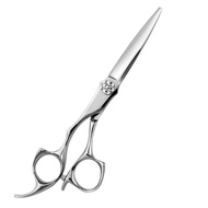 AOLANDUO 6 Inch Left-handed Hair Scissors-High End AICHI Steel Handmade Hair Cutting Shears-Razor Ed