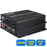 HDMI KVM Extender over IP Rj45 cat6 cable 300M HDMI USB KVM Ethernet Extender via Network Switch Sup