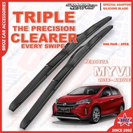 [PERODUA MYVI NEW] Custom SAMURAI Wiper Silicone Wiper Water Repelling Front Wiper Windshield Myvi 2