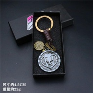JOJO's Peripheral Leather Strap JoJo Keychain Ring Genuine Leather Pendant World Unisex Accessories
