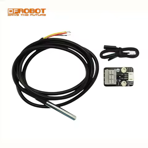 DFRobot Waterproof DS18B20 Digital Temperature Sensor Kit with Terminal Sensor Adapter for Arduino E