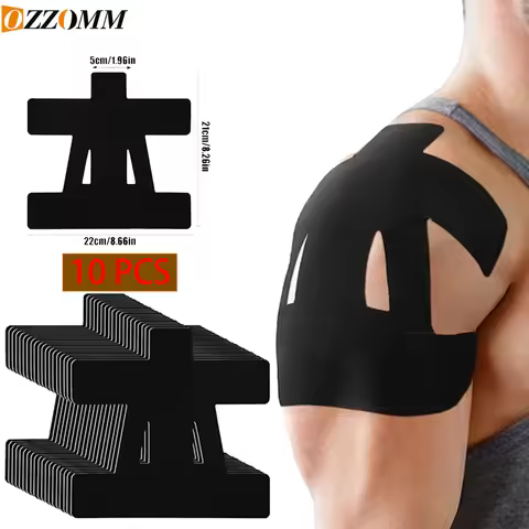 10 PCS Kinesiology Tape for Shoulder Precut,Shoulder Tape -Waterproof & Breathable, Enhance Elastic 