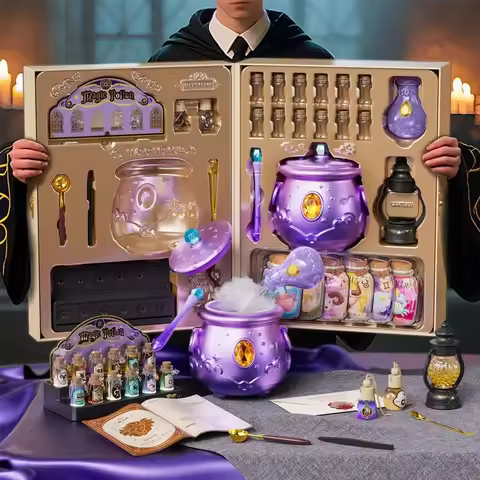 FEE FEE PLANET Magic Potion Kit Zodiac Themed Potion Bottles Magic Cauldron Creative Birthday Gift F