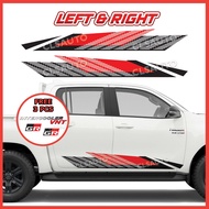 TOYOTA Hilux Body Sticker Design 19 - Car Body Sticker Side Lining Pelekat Stiker 4x4