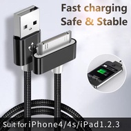 USB Cable For IPhone 4 S 4s 3GS IPad 2 3 IPod Nano Touch Fast Charging 30 Pin Original Charge Adapte