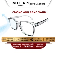 MILAN EYEWEAR Square Glasses Frame Anti-Blue Light Supports Lens Fitting According to Myopia MI80