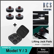 （READY STOCK）BCS Lifting Jack Pads for Tesla Model 3/Y Car Accessories 4pcs Rubber Pucks Chassis Sta