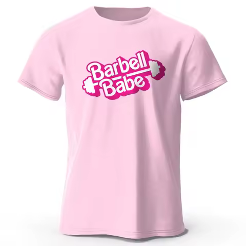 Women Men's Pink Gym Printed T-Shirt Funny Graphic Tees for Men Women Summer Tops for Men Women Summ