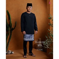 BAJU MELAYU TELUK BELANGA MODEN SET SAMPIN (NAVY BLUE-CODE 3)