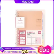 magideal Letter Size Loose Leaf Notebook Student Study Replaceable Refill Multi-Subject Exam