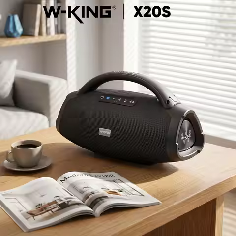 W-KING X20S Portable Bluetooth Speakers, 280W Stormbox Power With Subwoofer Ipx7/Guitar Input/Power 