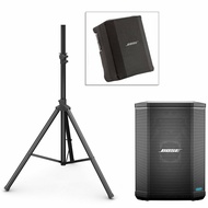 Bose S1 Pro PA System w Speaker Stand &amp; Play-Through Cover - Bo Nue Black