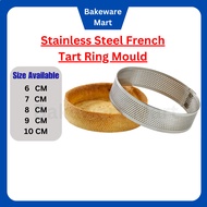 6cm/7cm/8cm french tart mould stainless steel egg tart ring Mousse cake mould Circular Tart Ring 法式蛋