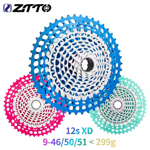 ZTTO SLR3 12s MTB CNC Cassette 9-46T 9-50T 9-51T XD 12speed Spokets Super Light Weight Less than 300